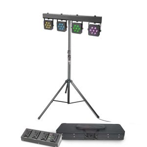 Hyra Cameo, Multi Parbar LED belysning med 4 pedal & stativ