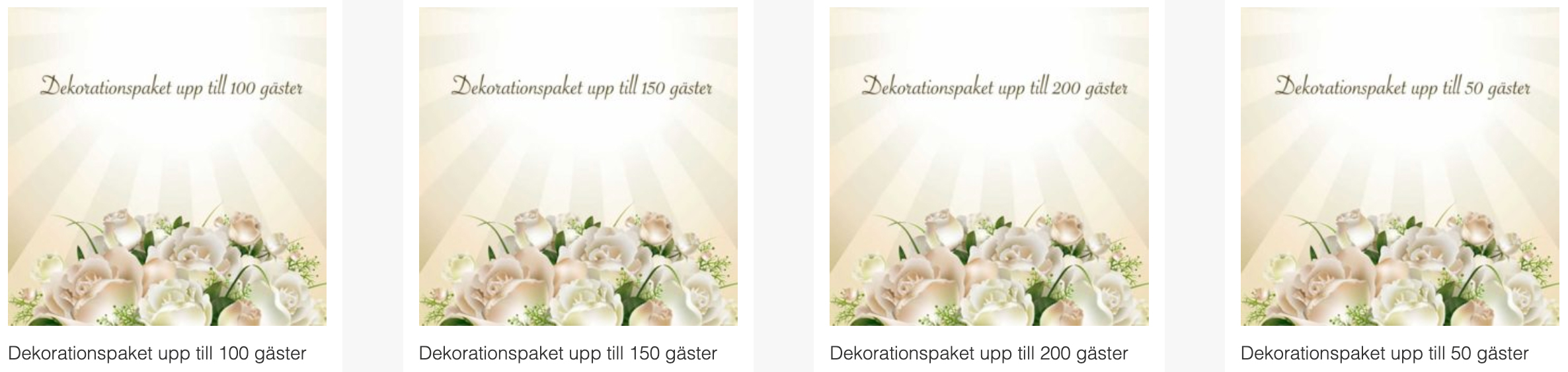 Vi du dekorera ditt eget bröllop?